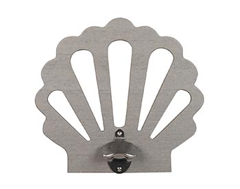 Wall Mount Bottle Opener - Seashell