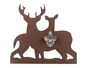 Wall Mount Bottle Opener - Whitetail Deer