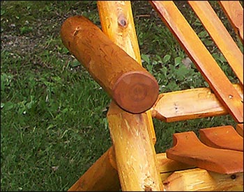 6 White Cedar Stained Bench