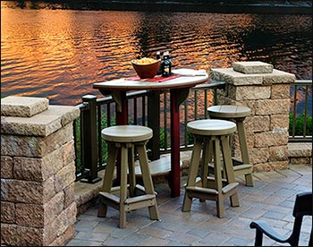 Poly Lumber Pub Stool