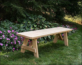 Treated Pine Wide Picnic Table w/ 2 Backed Benches and 2 Backless Benches