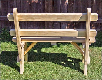 Treated Pine Wide Picnic Table w/ 2 Backed Benches and 2 Backless Benches