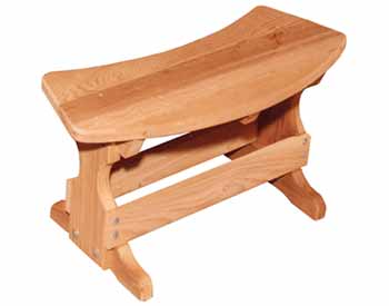 Red Cedar Curved Bench