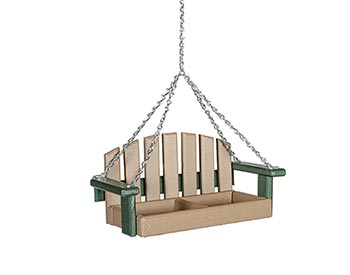 Poly Lumber Porch Swing Bird Feeder