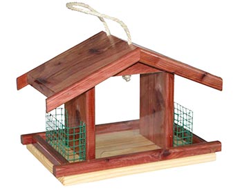 Red Cedar Suet Feeder