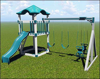 Rush Vinyl Swing & Slide Playset