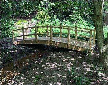 Double Rail Pedestrian Trail Bridge