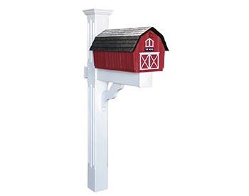 Vinyl Fluted Mailbox Post