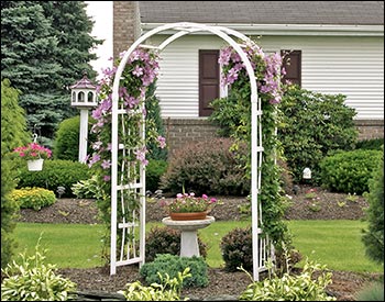 Vinyl Two Hoop Arbor