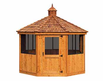 Red Cedar Octagon Cabanas