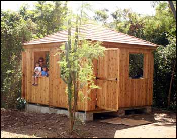 Red Cedar Rectangle Cabanas