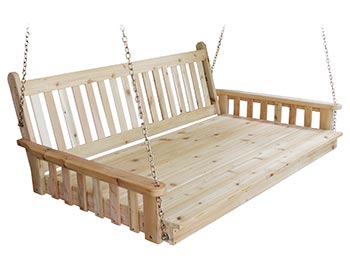 Red Cedar Traditional English Swingbed