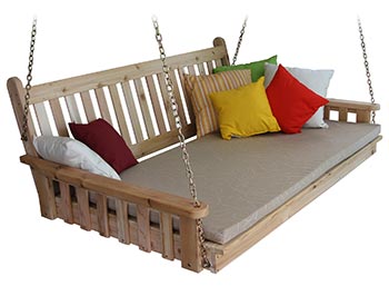 Red Cedar Twin Mattress Traditional English Swingbed