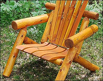 White Cedar Stained Chair