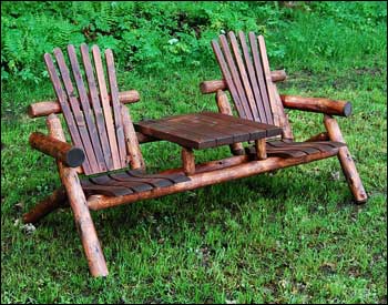 6' White Cedar Stained Tea Set