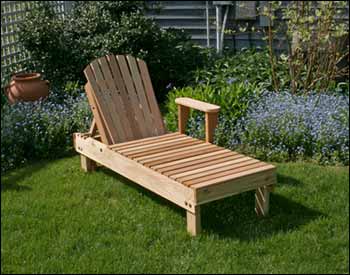 Red Cedar Keystone Chaise Lounge