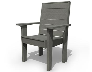 Poly Lumber Coastal Dining Arm Chair