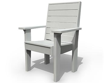 Poly Lumber Coastal Dining Arm Chair