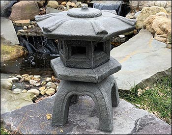 16" Concrete Garden Pagoda