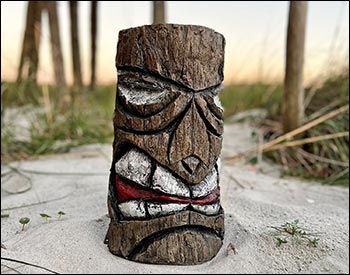 Concrete Tiki Statue