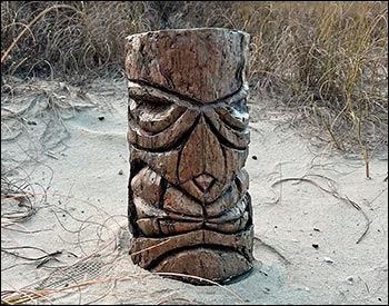 Concrete Tiki Statue