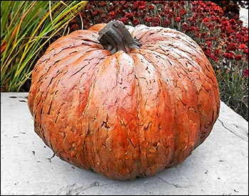 Concrete Giant Textured Pumpkin