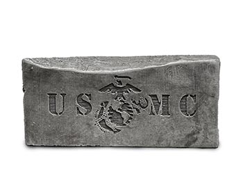 Concrete Marine Corps Long Patriotic Stone