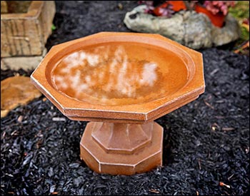 Concrete Octavia Birdbath