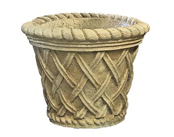 Concrete Stone Weave Garden Planter