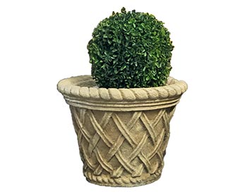 Concrete Stone Weave Garden Planter