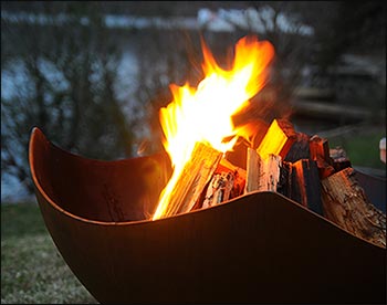 Carbon Steel Contemporary Fire Pit