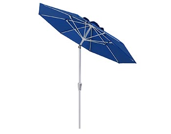 QUICK SHIP - 7.5' Octagon Commercial Outdura Market Umbrella w/Aluminum Pole, Fiberglass Ribs, Crank Lift and Auto Tilt