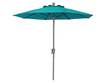 QUICK SHIP - 9' Octagon Commercial Outdura Market Umbrella w/Aluminum Pole, Fiberglass Ribs, Crank Lift and No Tilt