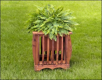 Eastern Red Cedar Caged Planter