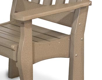 Poly Lumber English Garden Dining Arm Chair
