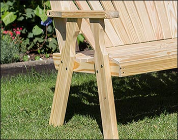 Treated Pine Fanback Garden Bench