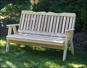 Red Cedar Southern English Garden Bench