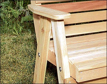 Red Cedar American Sweetheart Garden Bench