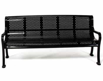 Roll Formed 6' Perforated Garden Bench