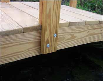 Treated Pine Keira Double Rail Garden Bridge