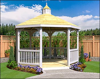 Vinyl Garden Gazebo