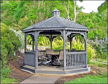 Treated Pine Single Roof Octagon Gazebos