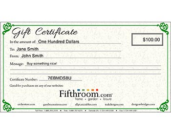 Fifthroom.com Gift Certificate