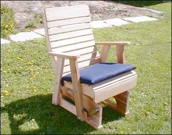 Red Cedar Royal Highback Glider Chair