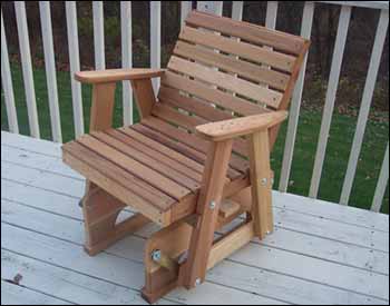 Red Cedar American Classic Glider Chair