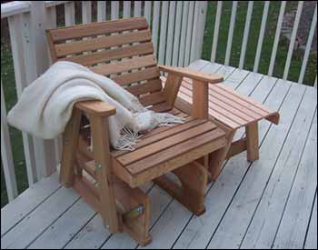 Red Cedar American Classic Glider Chair