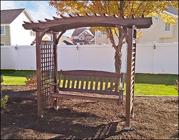 Treated Pine Greenfield Arbor and Swing Set