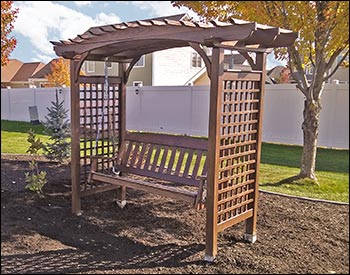 Treated Pine Greenfield Arbor and Swing Set