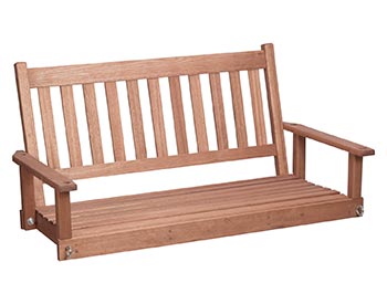 Red Grandis Porch Swing