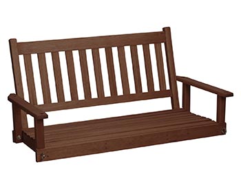 Red Grandis Porch Swing